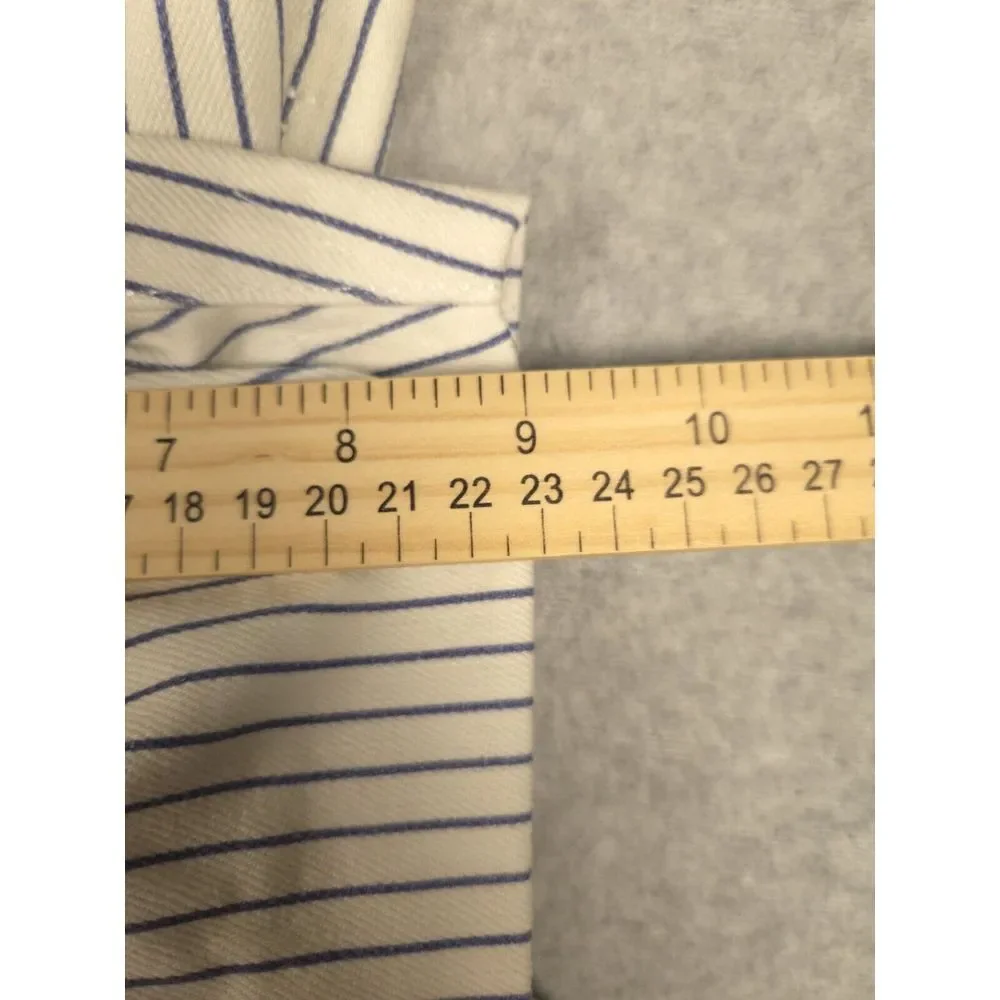 Frame Womens Le Crop Mini‎ Boot Shorts 31 White Stripes